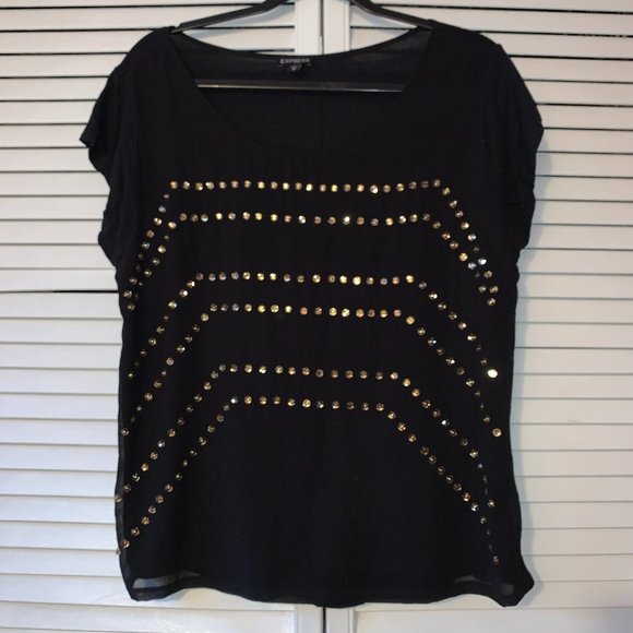 Express Tops - Express Embellished Top